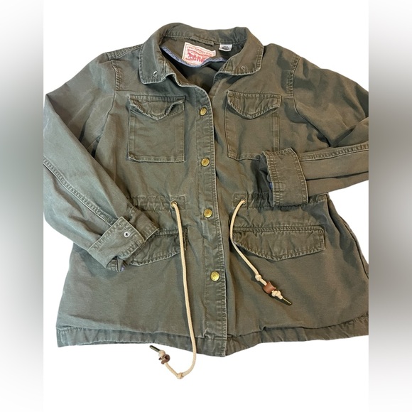 Levi’s Women’s Olive Green Military Utility Jacket, Size XS - Picture 3 of 8